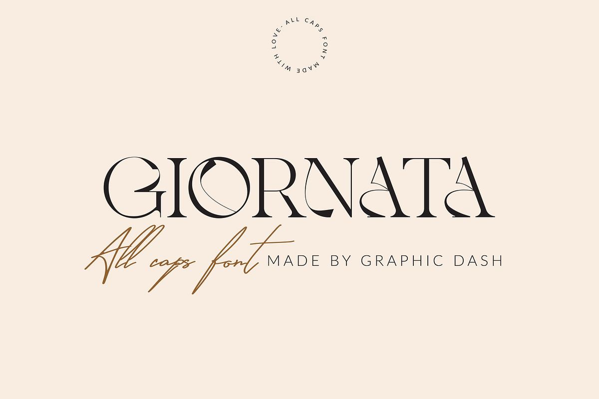 Giornata - All Caps Elegant Font Free Download Free Download