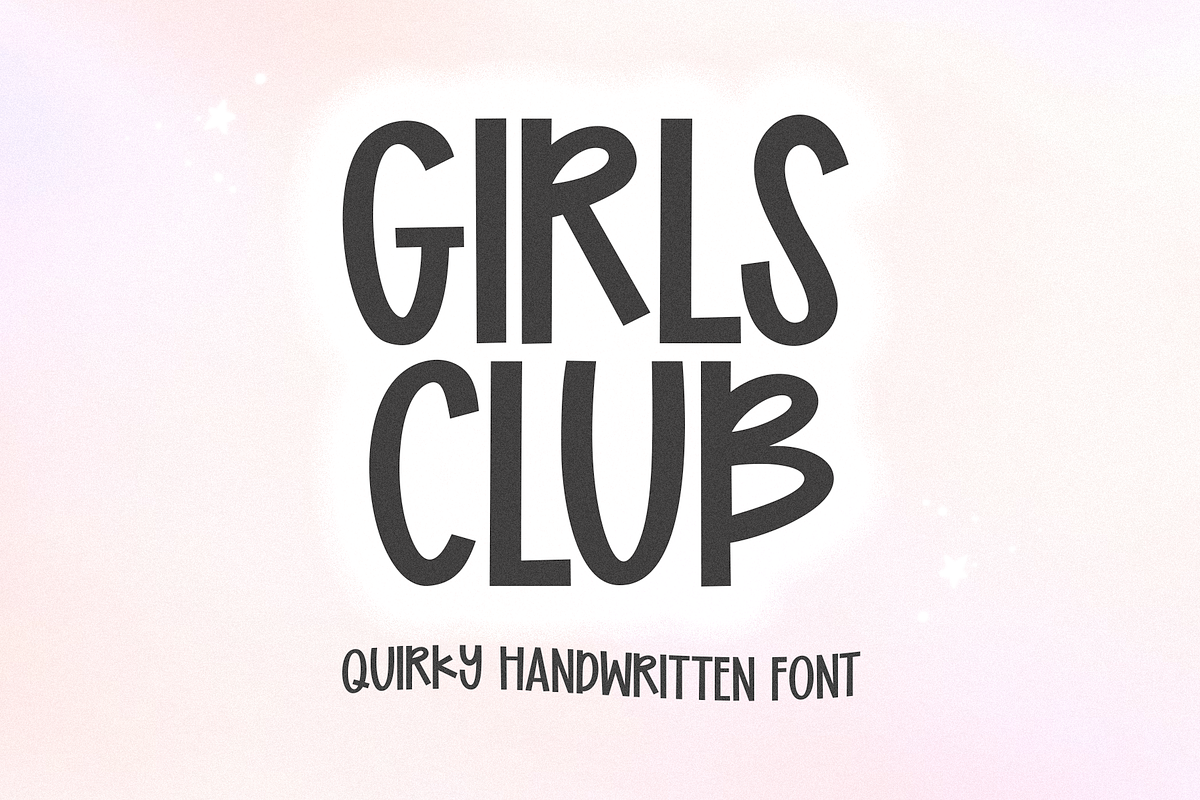 Girls Club | Cute Quirky Font Free Download Free Download