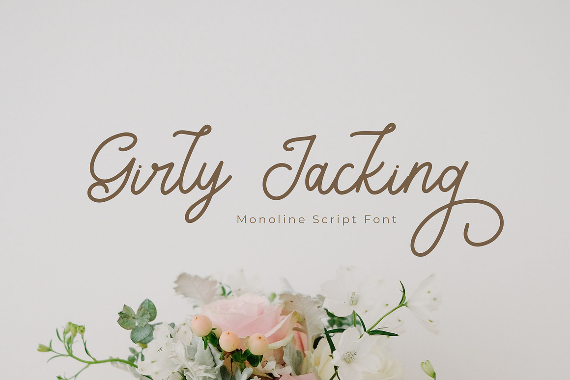 Girly Jacking Monoline Script Font Free Download