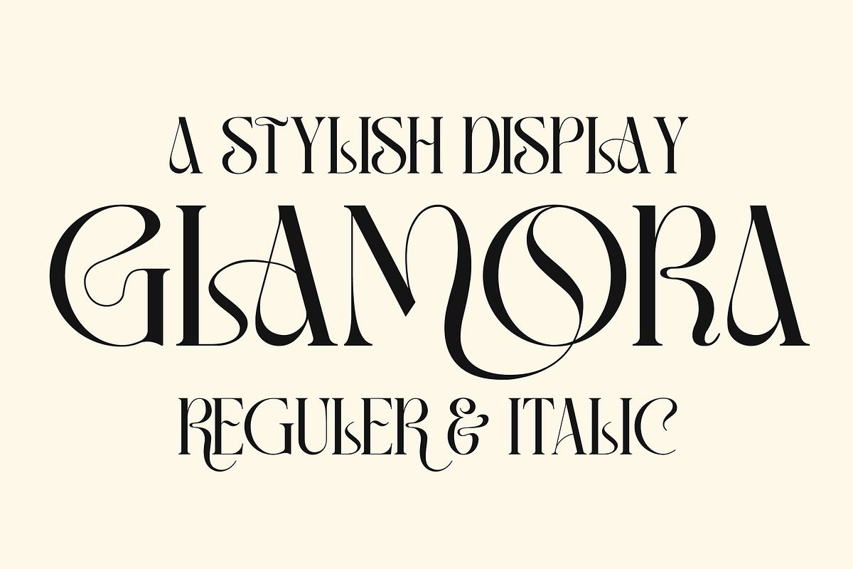 Glamora Stylish Display Font Free Download Free Download