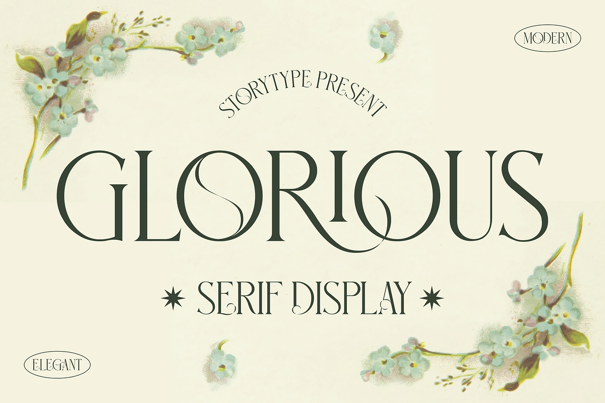 Glorious Serif Display Font Free Download Free Download