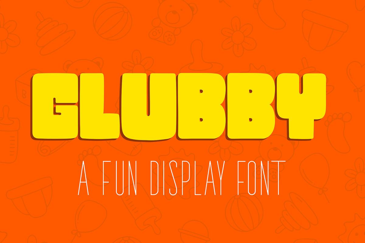 Glubby - Fun Display Font Free Download Free Download