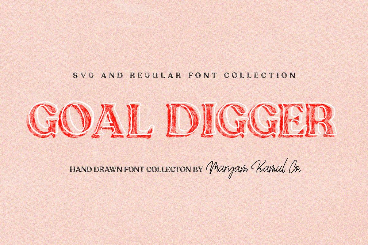 Goal Digger Font Collection Free Download Free Download