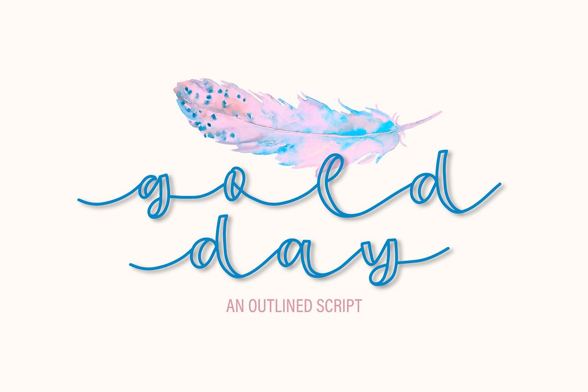 Gold Day - An Outlined Script Free Download Free Download