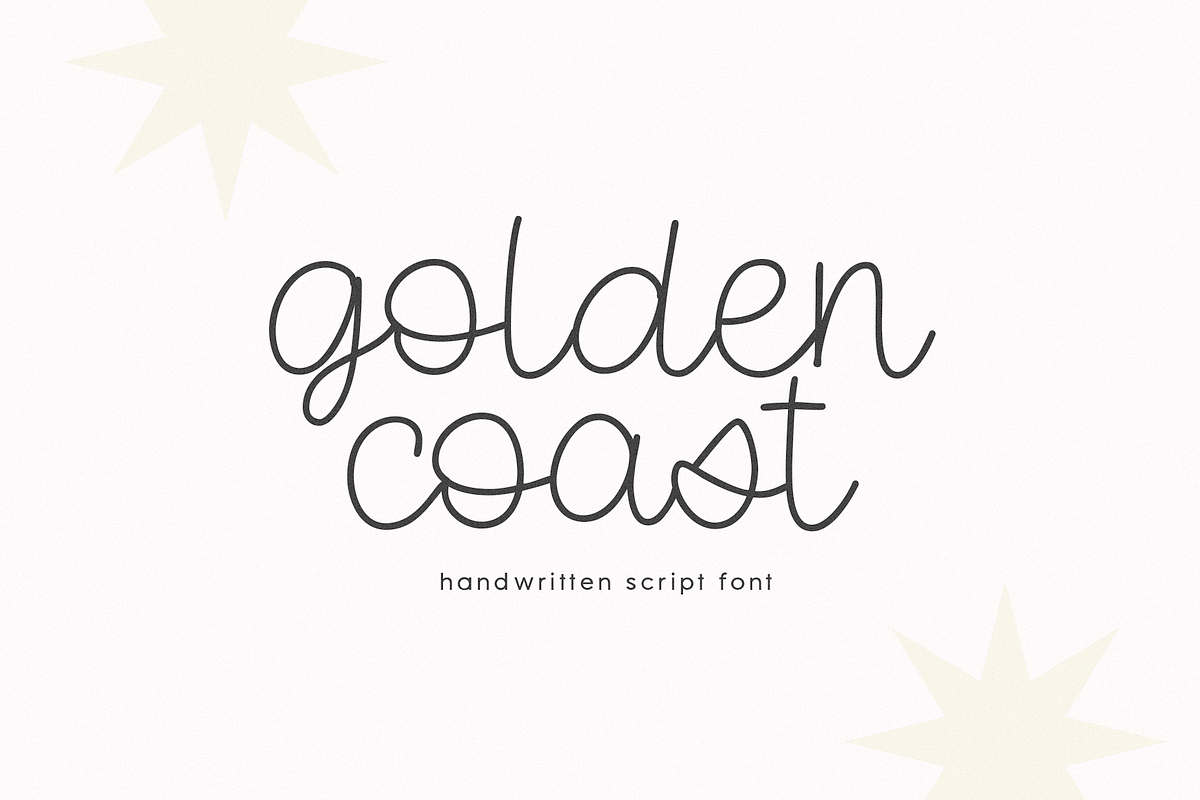 Golden Coast | Script Font Free Download Free Download