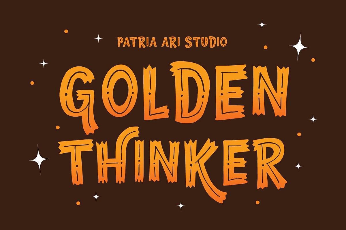 Golden Thinker - Decorative Fonts Free Download Free Download