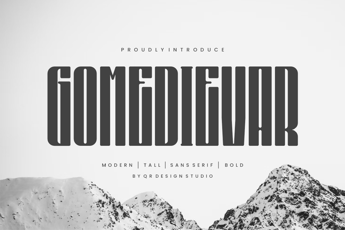 Gomedievar - Tall Font Free Download Free Download