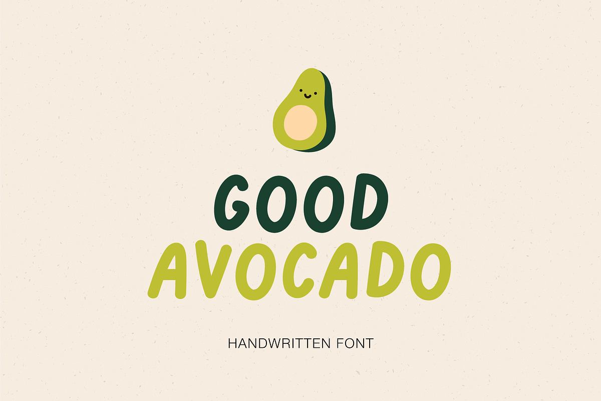 Good Avocado | Handwritten font Free Download Free Download