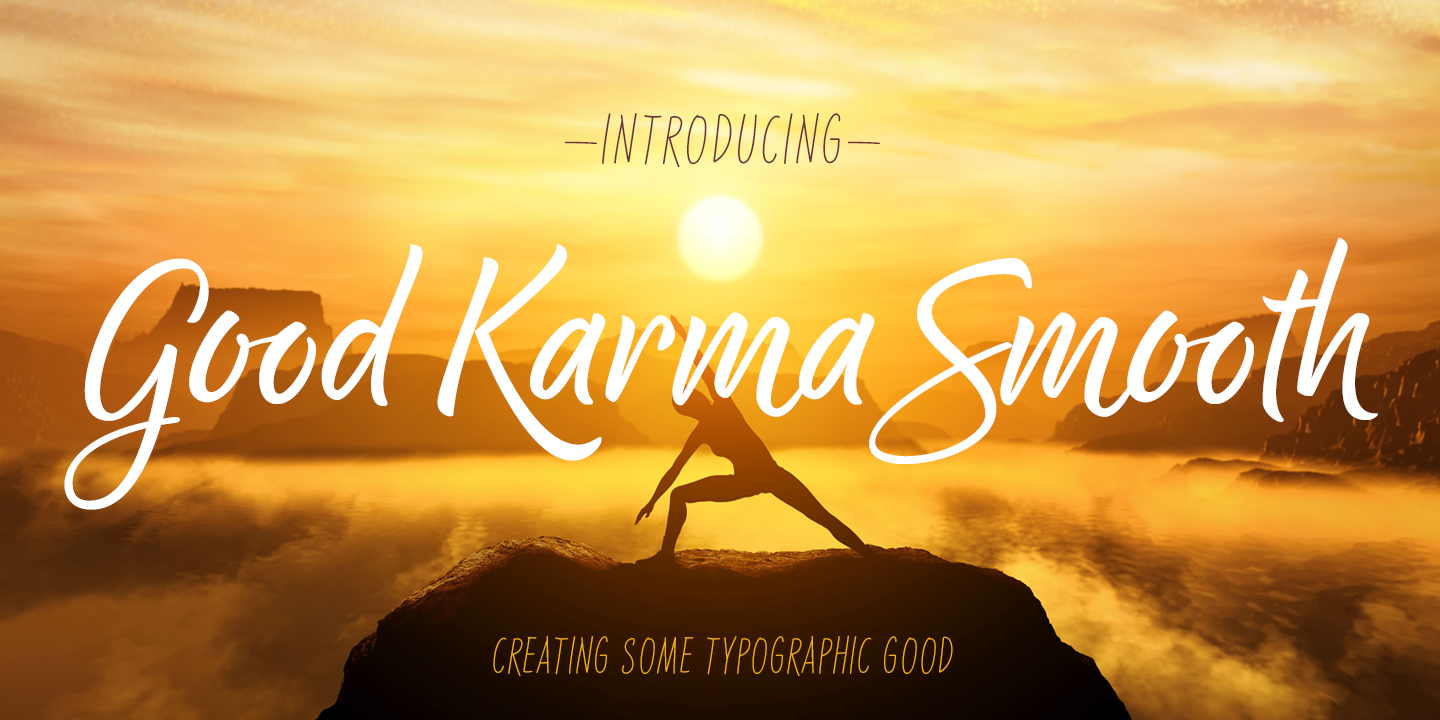 Good Karma Smooth Font Free Download Free Download