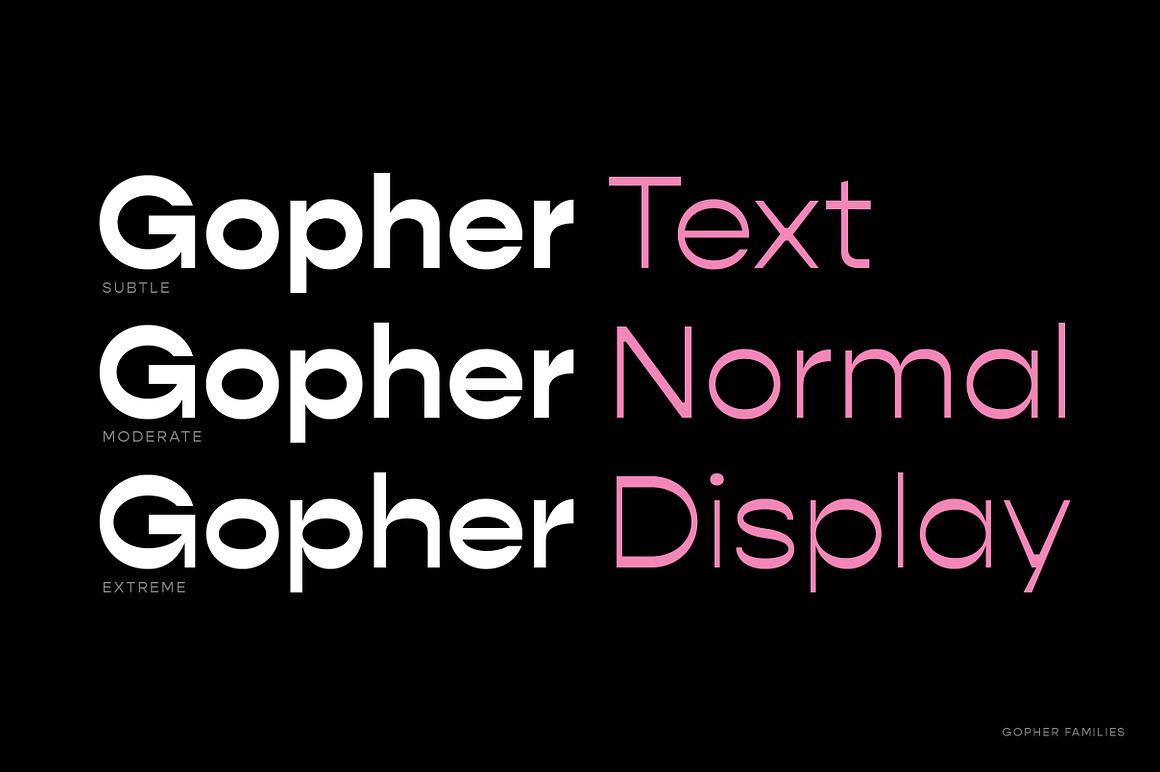 Gopher Complete Font Family Free Download