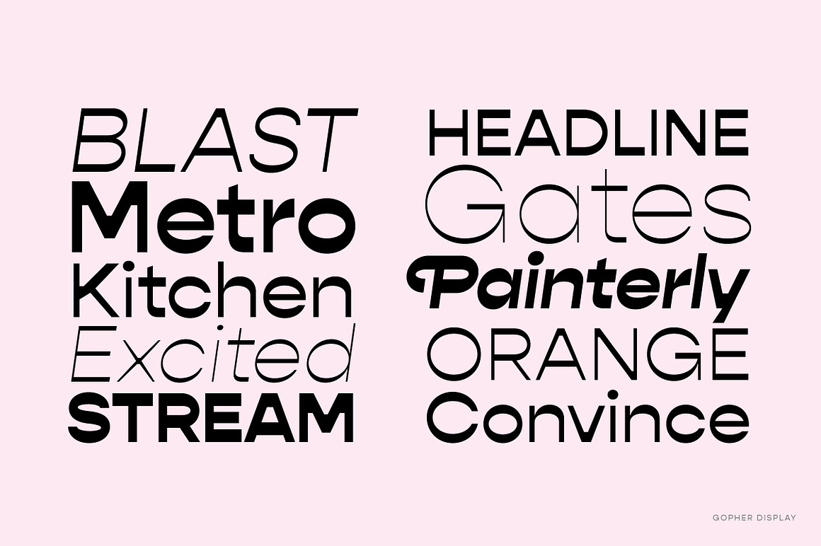 Gopher Complete Font Family Free Download