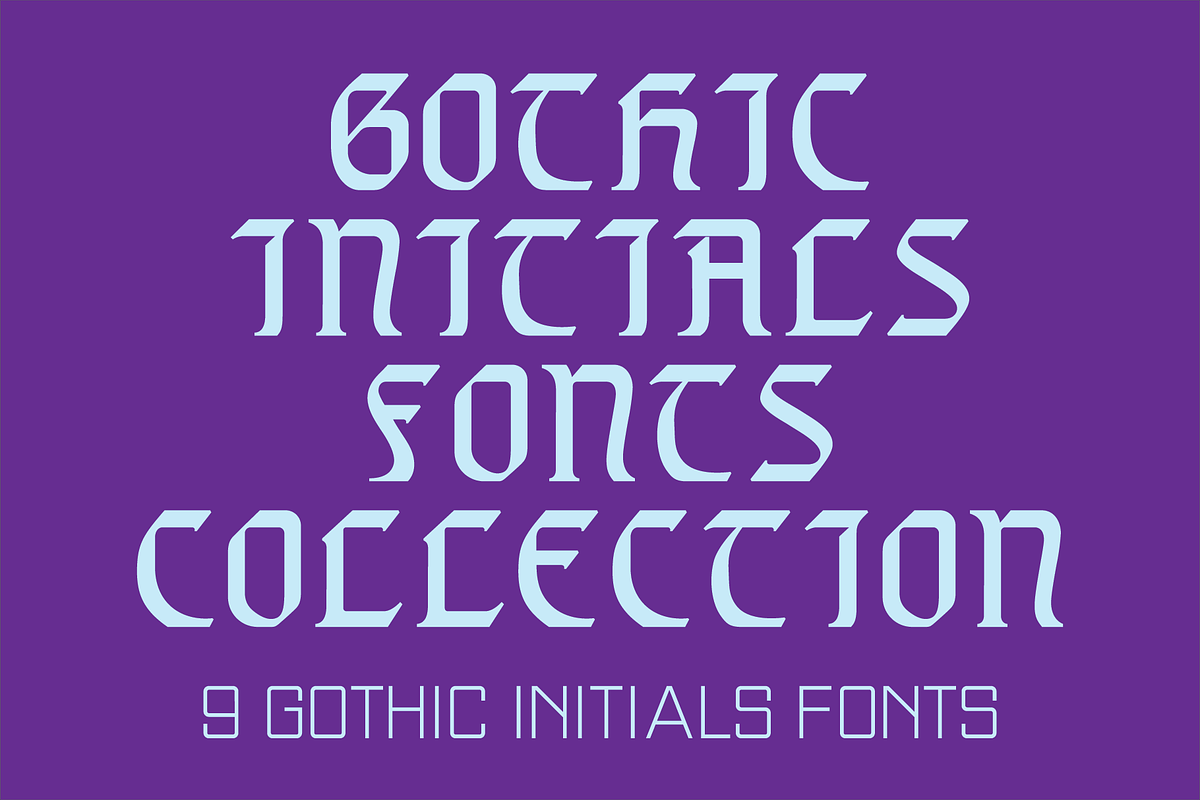 Gothic Initials Fonts Collection Free Download Free Download