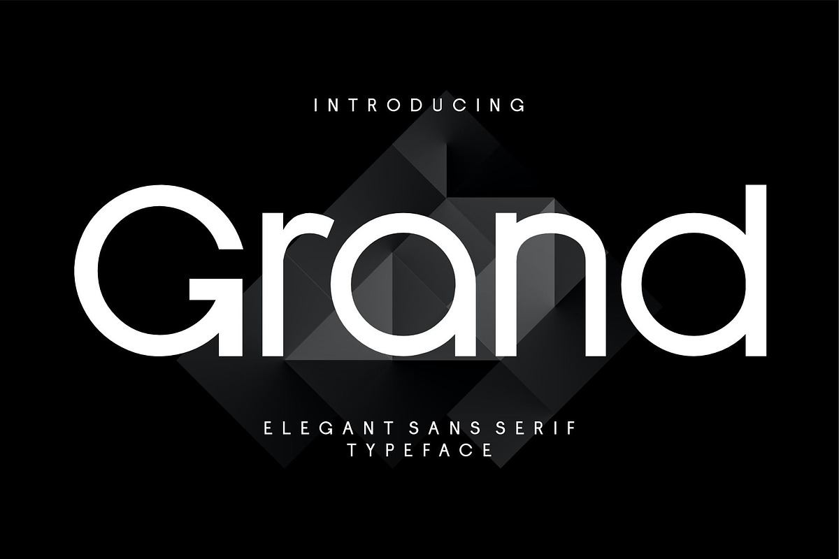 Grand Elegant Sans Serif Typeface Free Download Free Download