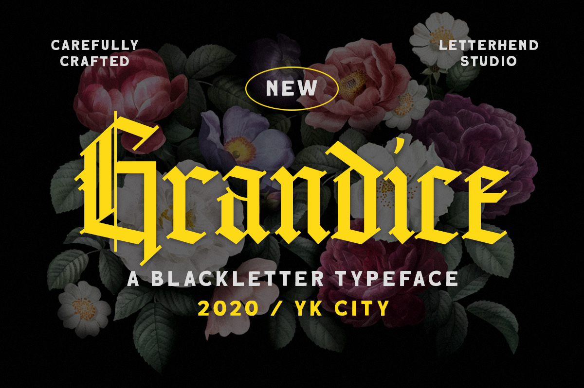 Grandice - Blackletter Typeface Font Free Download