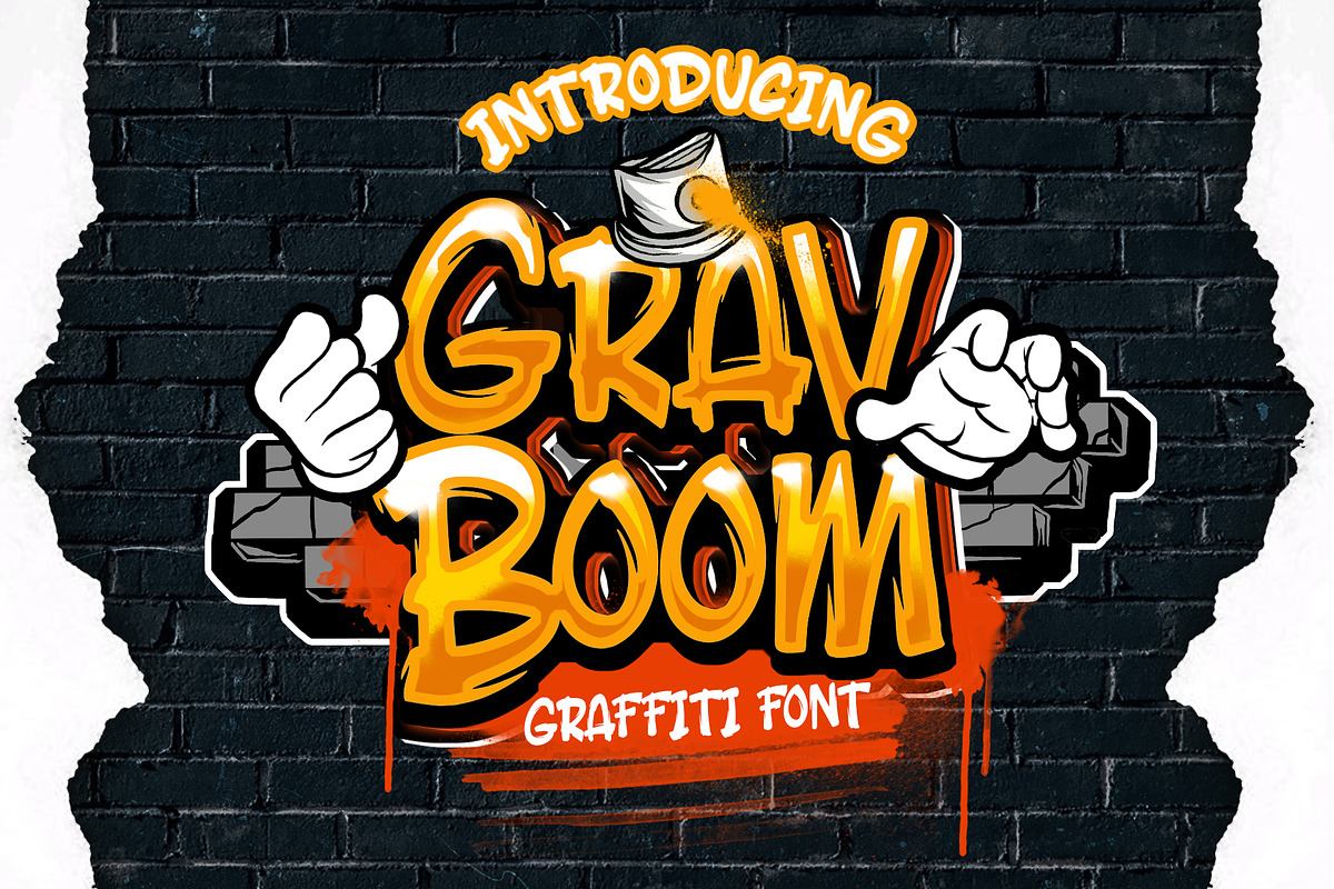 GravBOOM GRAFFITI FONT Free Download Free Download