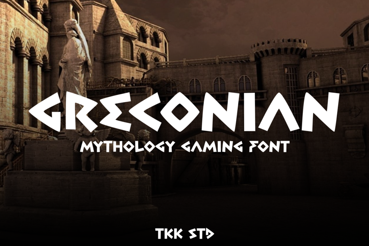 Greconian - Gaming Font Free Download Free Download