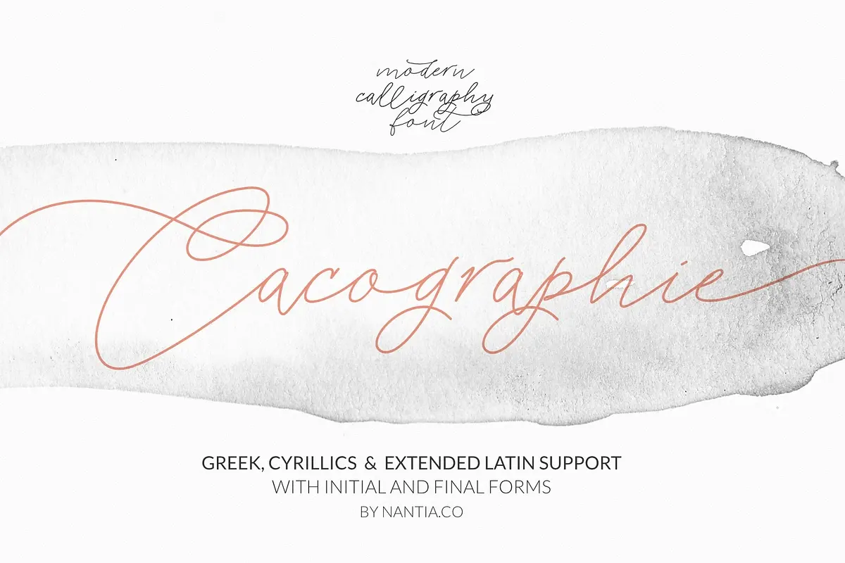 Greek font Cyrillic Cacographie Free Download Free Download