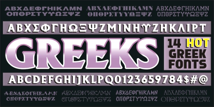 Greek Font Set #1 Free Download Free Download