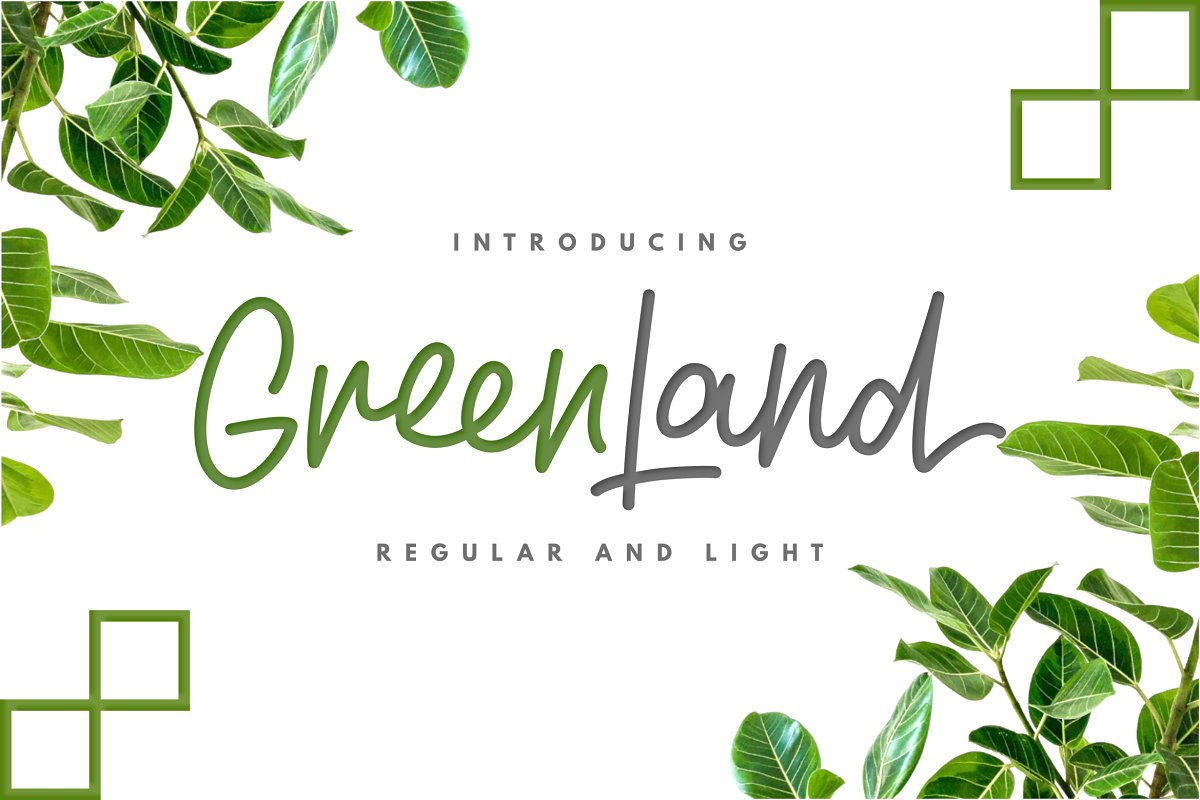 Greenland Script Duo Font Free Download