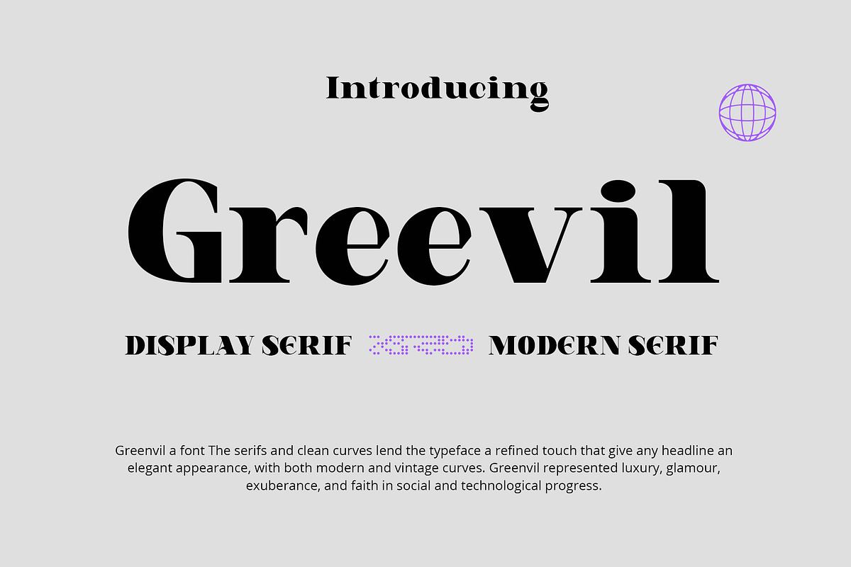 Greevil Display Font Free Download Free Download