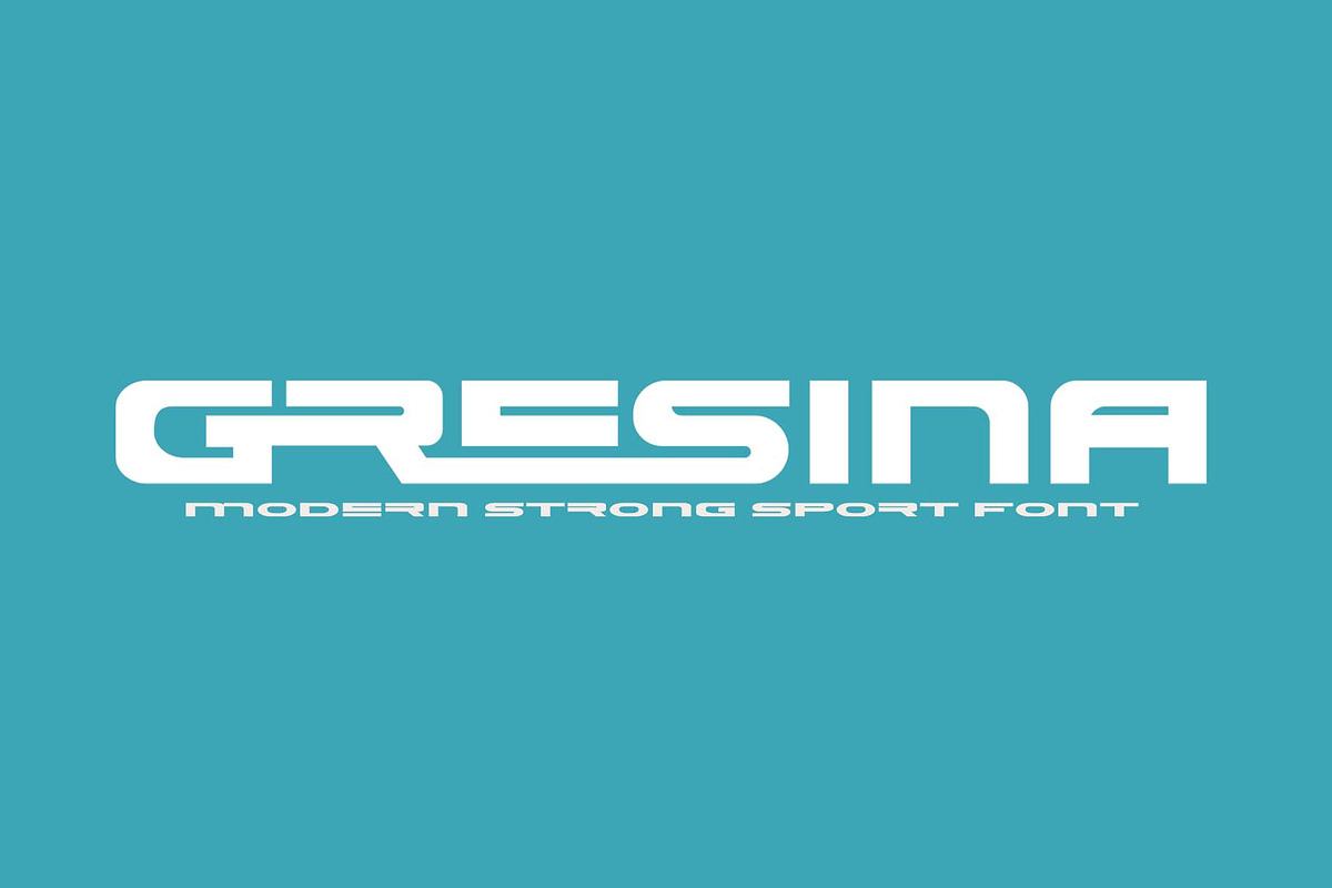 Gresina - Sport Modern Font Free Download Free Download