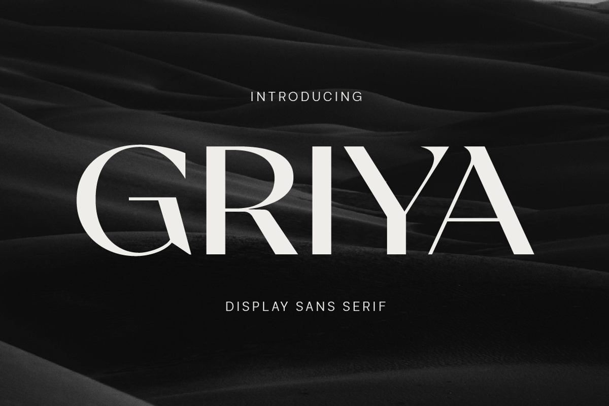 Griya Display Font Free Download Free Download