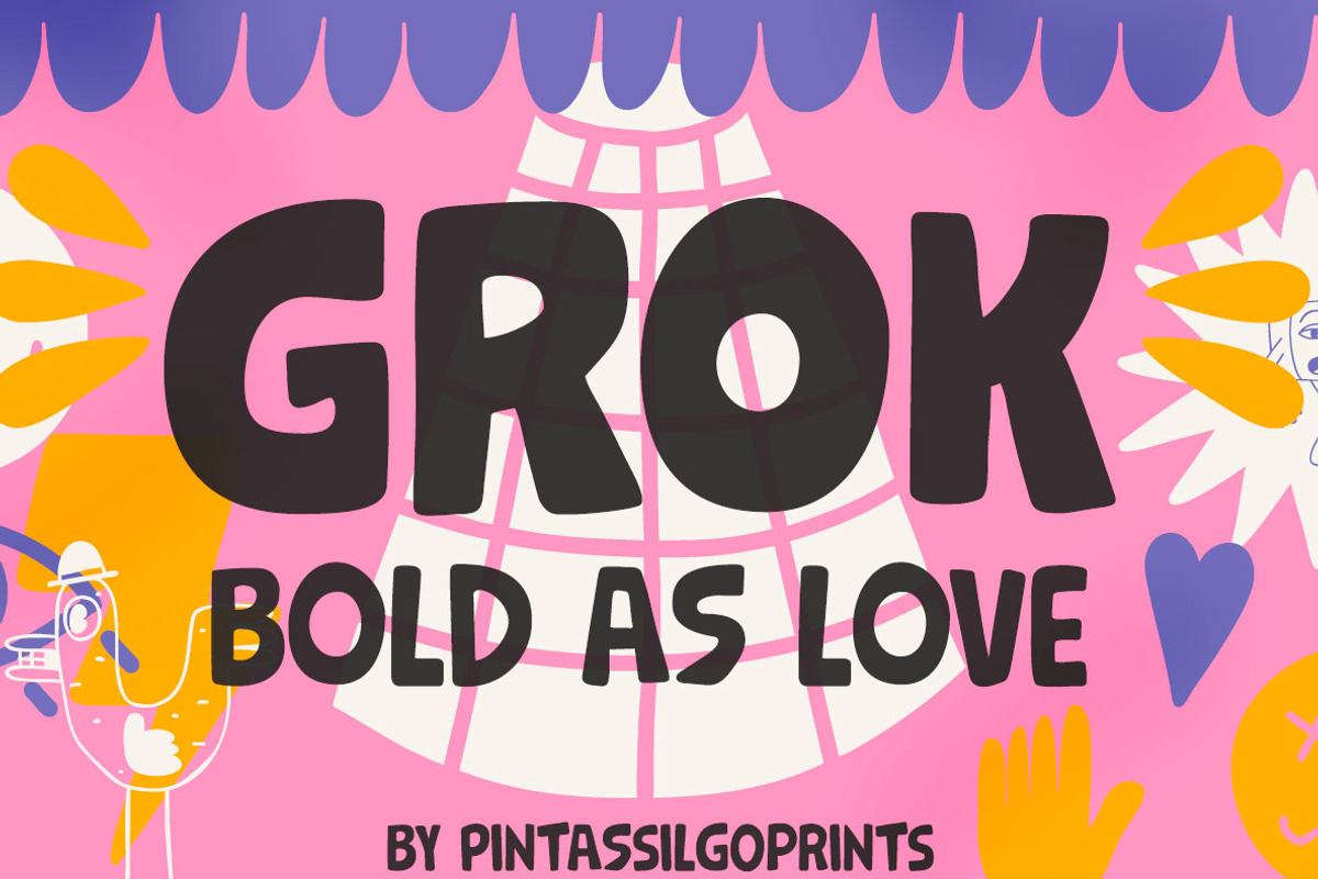 Grok Family: 2 fonts, bold as love Free Download Free Download