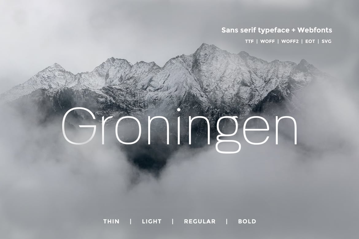 Groningen - Modern San-serif Typeface + Webfonts Free Download