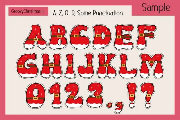 Groovy Christmas Christmas Font Font