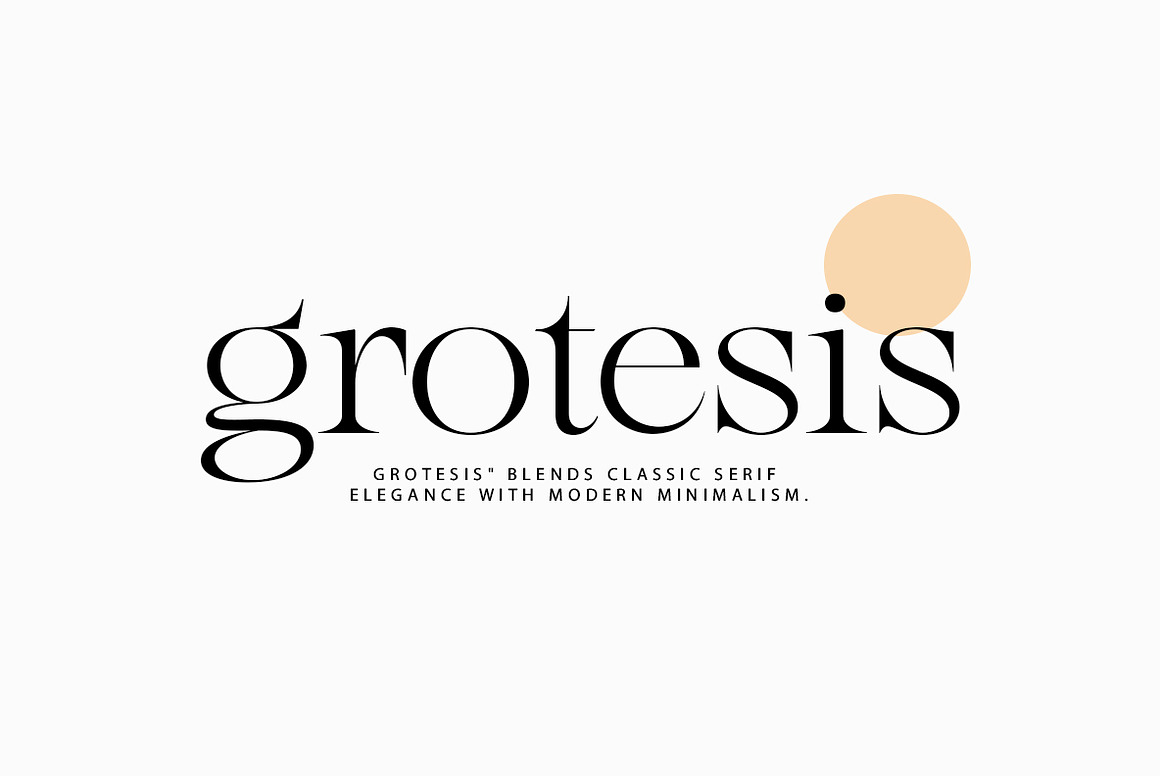 Grotesis | Modern Minimalism Font Free Download