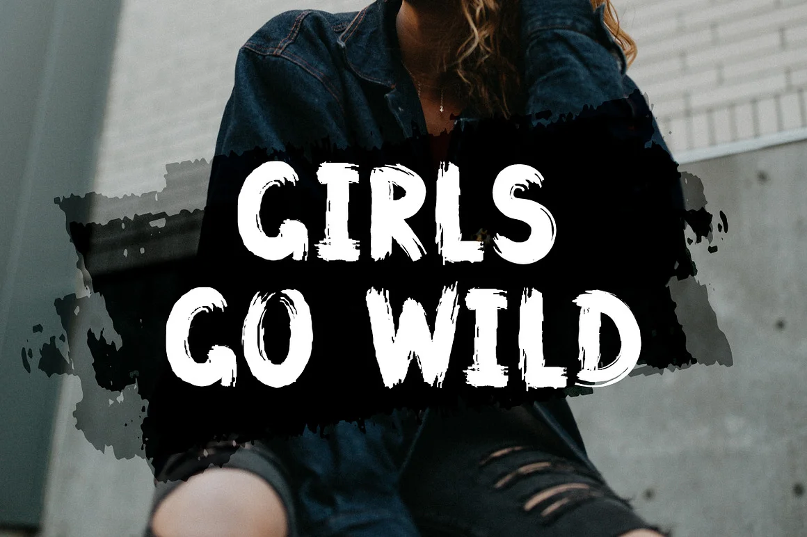 Grunge Latin and Cyrillic Brush Font