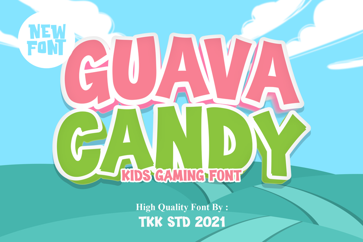 Guava Candy - Gaming Font Free Download Free Download