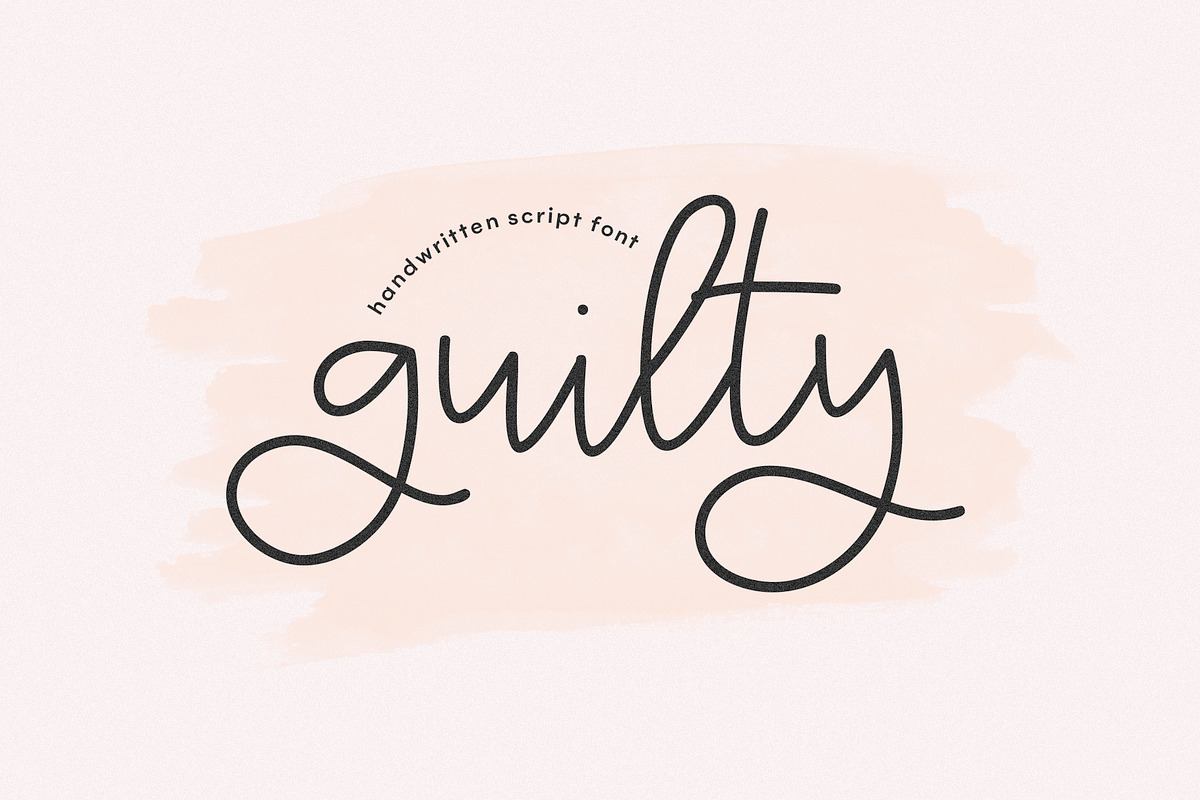 Guilty | Handwritten Script Font Free Download Free Download