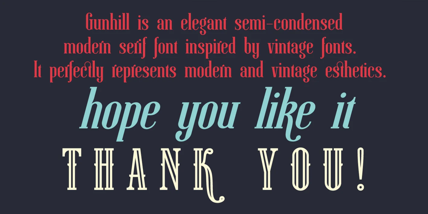 Gunhill Font