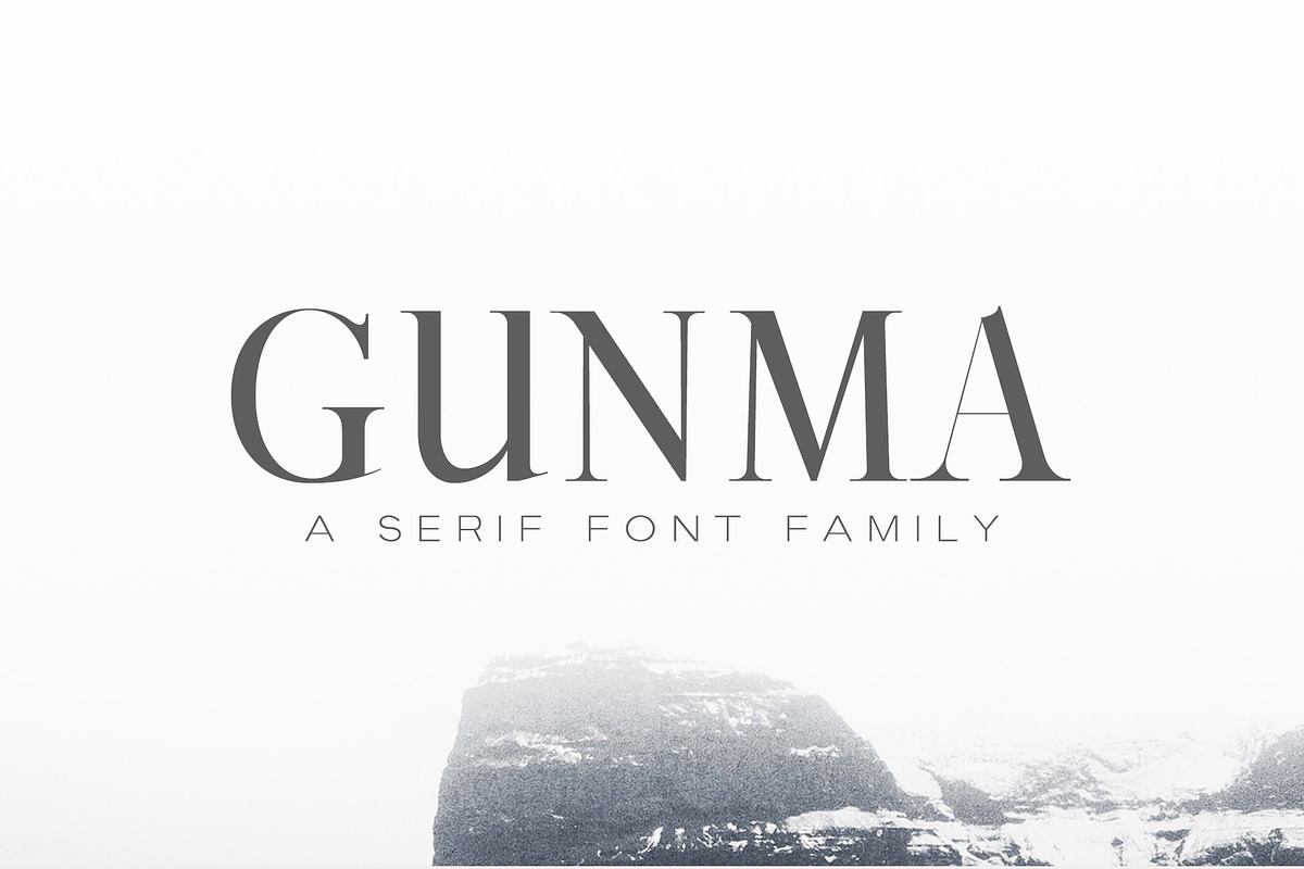 Gunma Serif Font Family Free Download Free Download