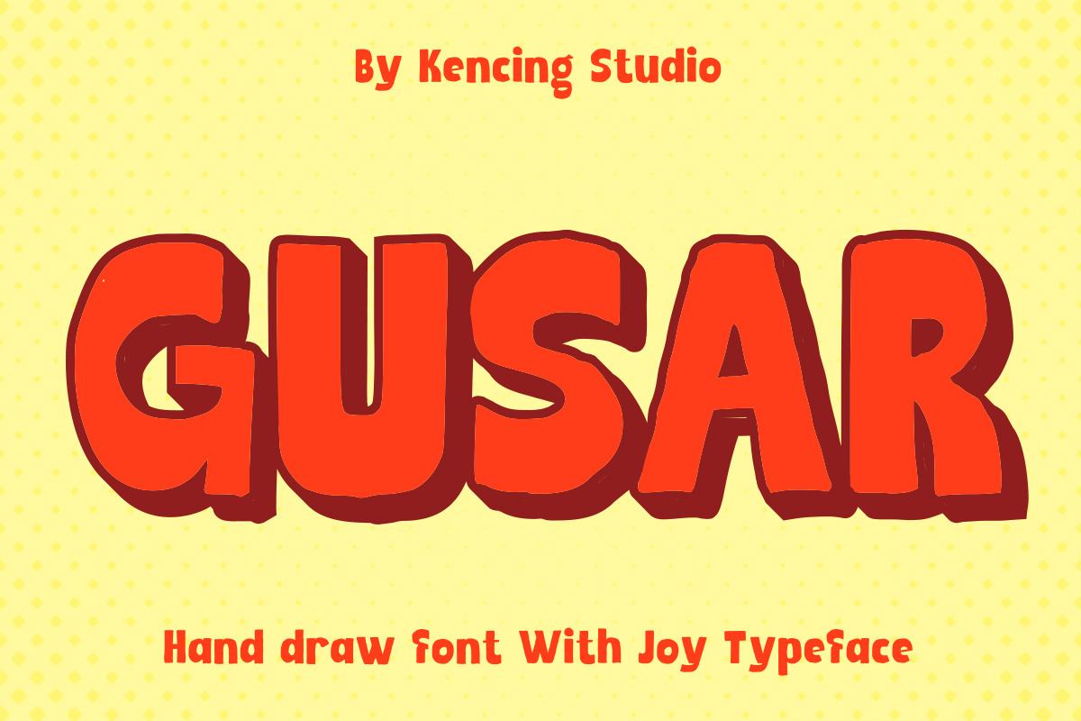 Gusar - Hand draw Joy Font Free Download Free Download