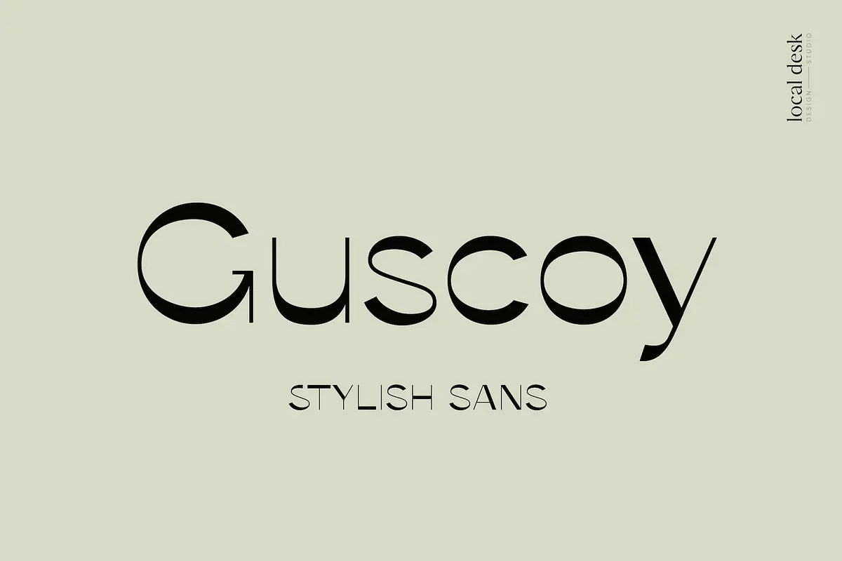 Guscoy – Stylish, High Contrast Sans Free Download Free Download