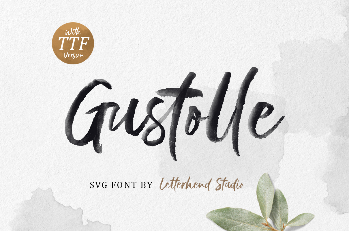 Gustolle SVG Font Free Download