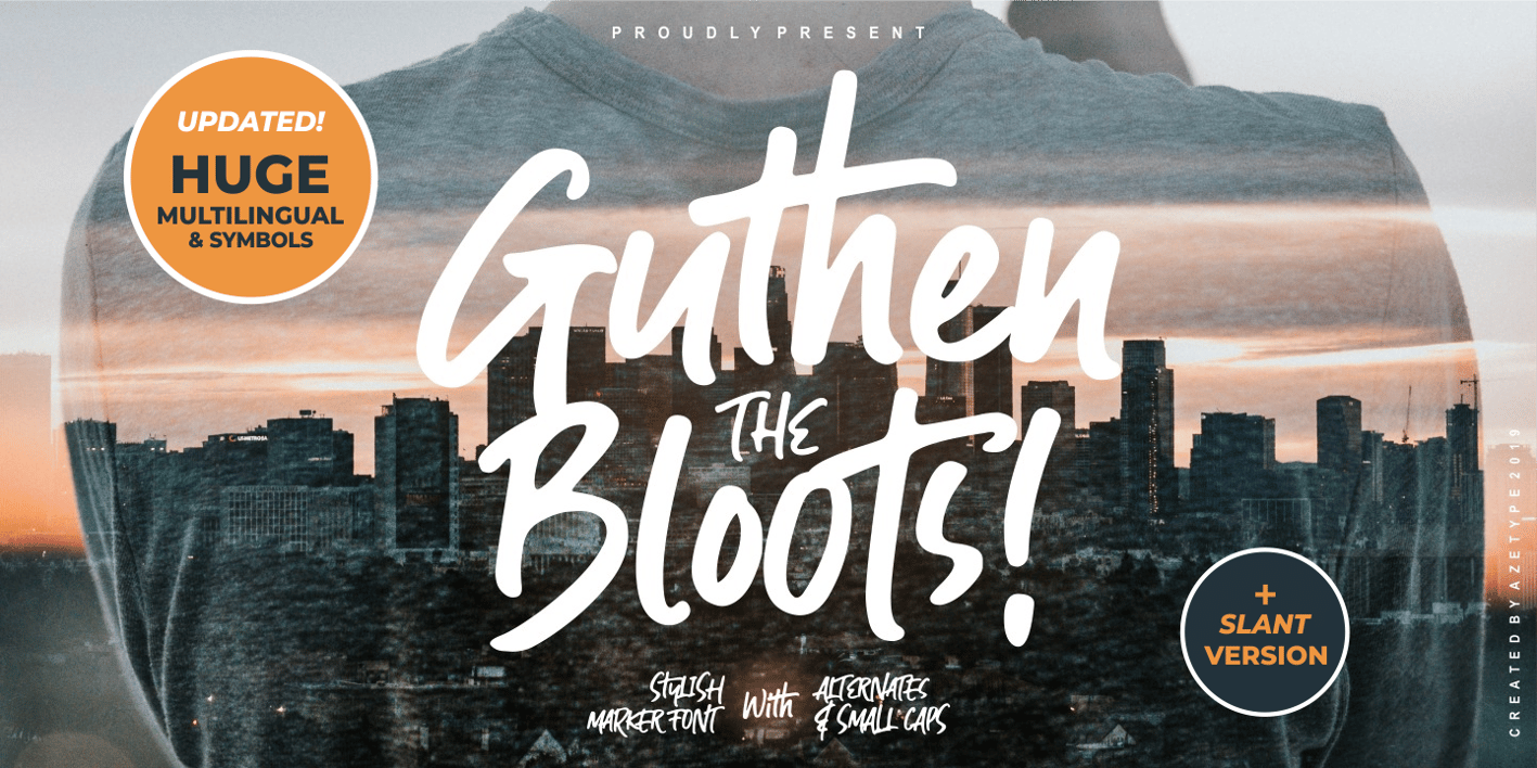 Guthen Bloots Font Free Download