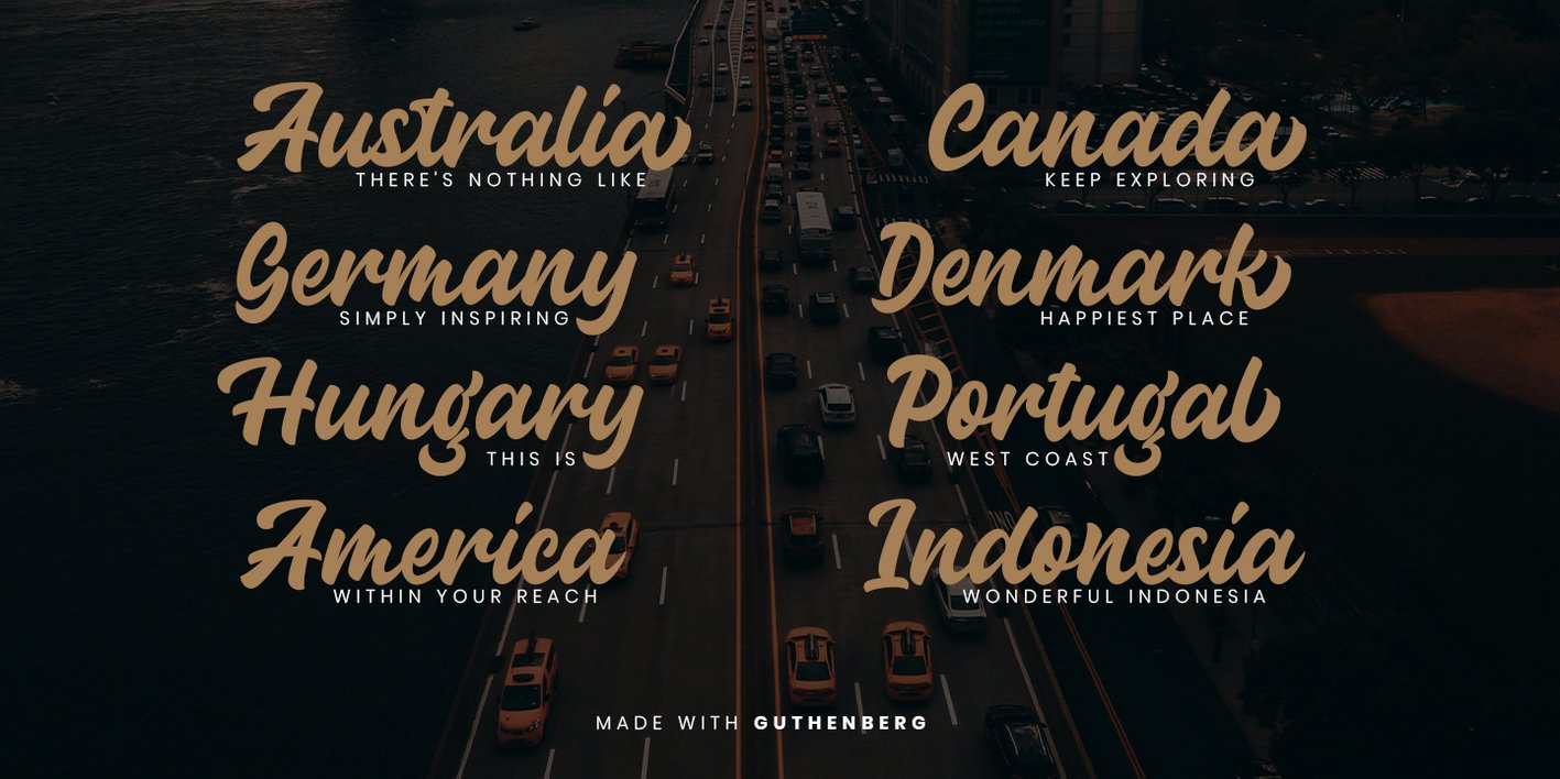 Guthenberg Font Free Download