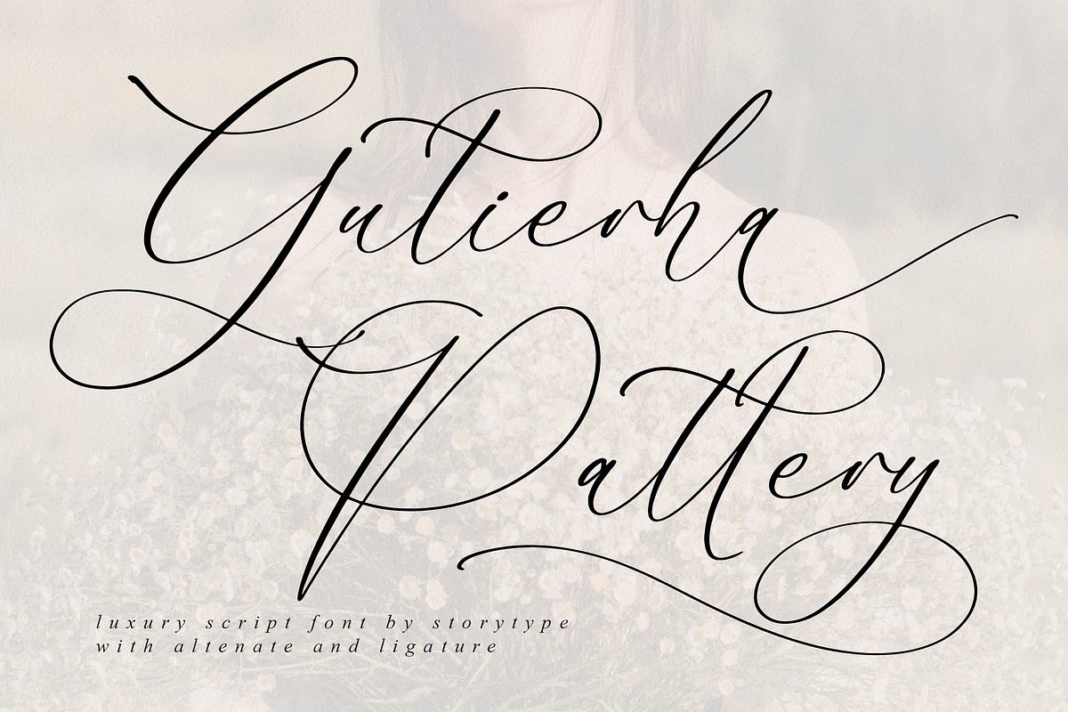 Gutierha Pattery Luxury Script Font Free Download Free Download