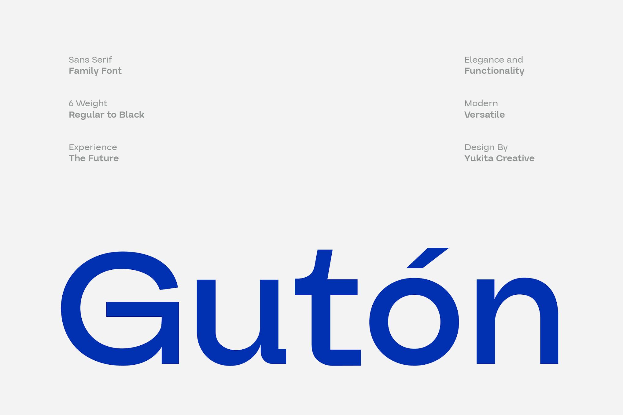 Guton Sans Serif Font Free Download