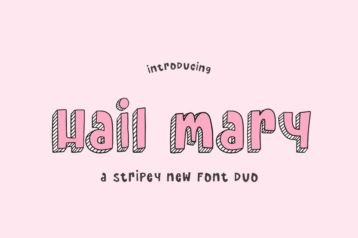 Hail Mary Font Duo Free Download Free Download