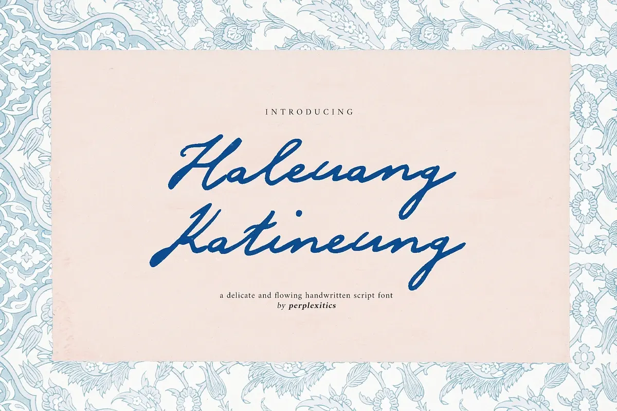 HaleuangKatineung Handwritten Script Free Download Free Download