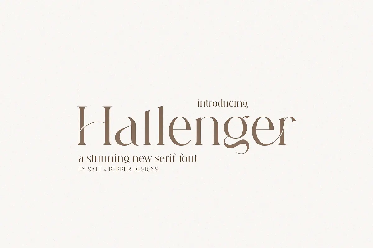 Hallenger Serif Font Free Download Free Download