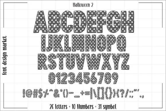 H Halloween Font Font