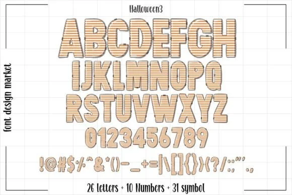 H Halloween Font Font