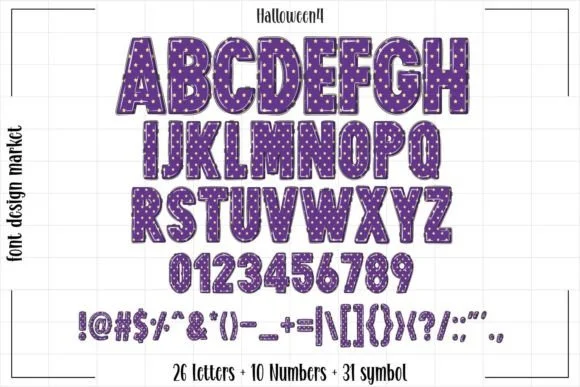 H Halloween Font Font