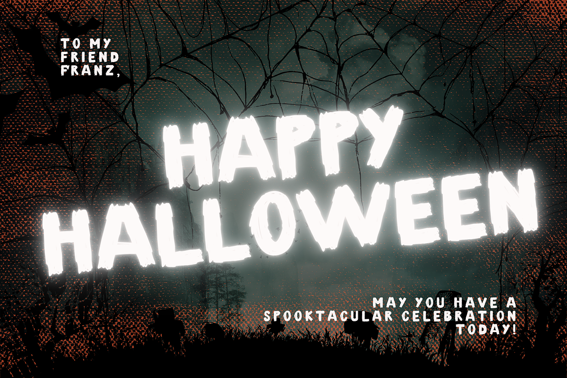 Halloween is a cool Halloween Font Free Download