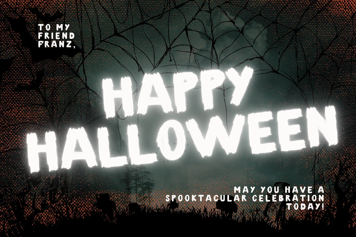 Halloween is a cool Halloween Font